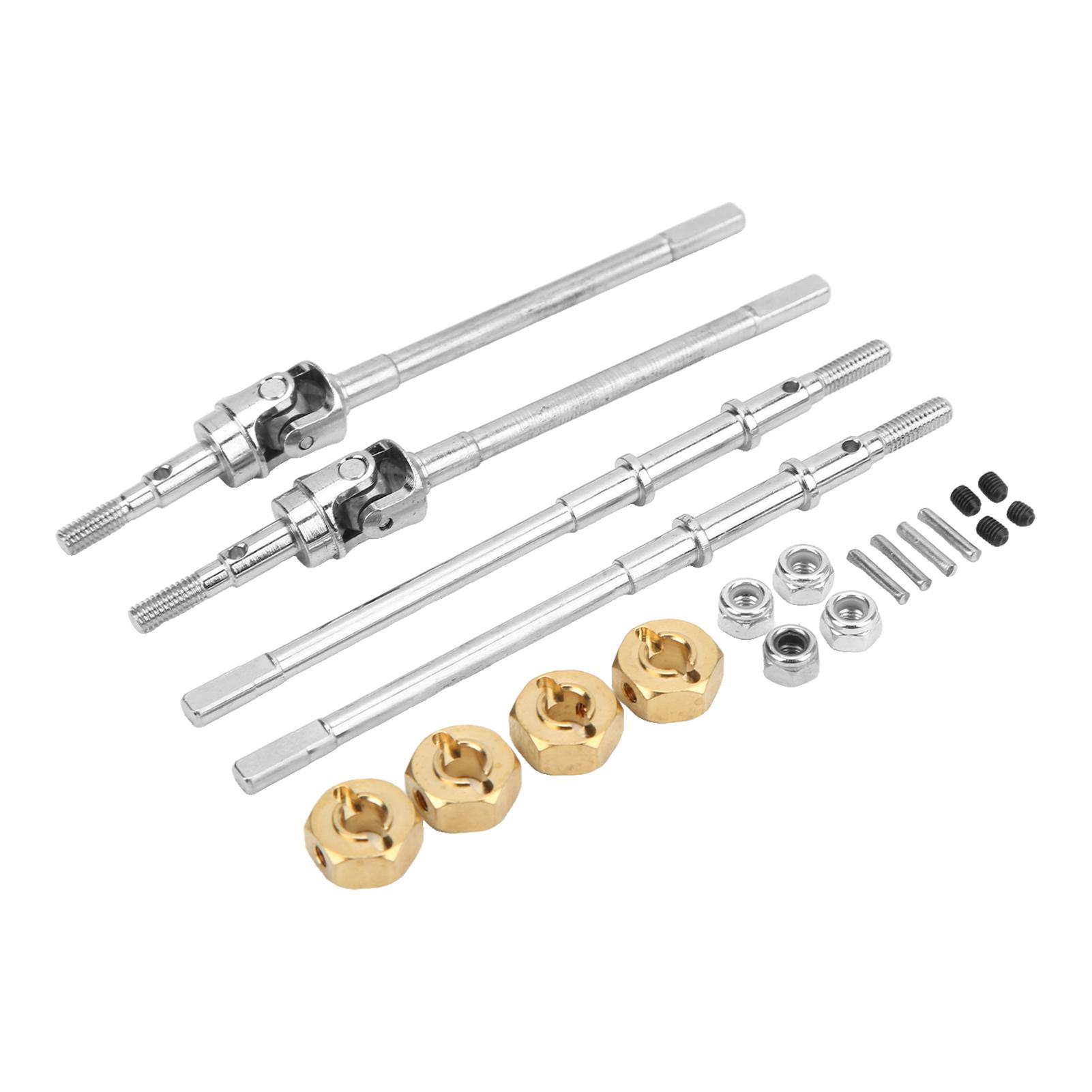 

Hard Steel Front Rear Axle CVD Universal Drive Shaft for AXIAL SCX10 90046 90047 110 RC Car