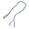 Hörgerätehalter, transparenter Clip, blaues Seil, Nylon, einfache Befestigung, Hörgeräte-Lanyard für Gartenarbeit, sp