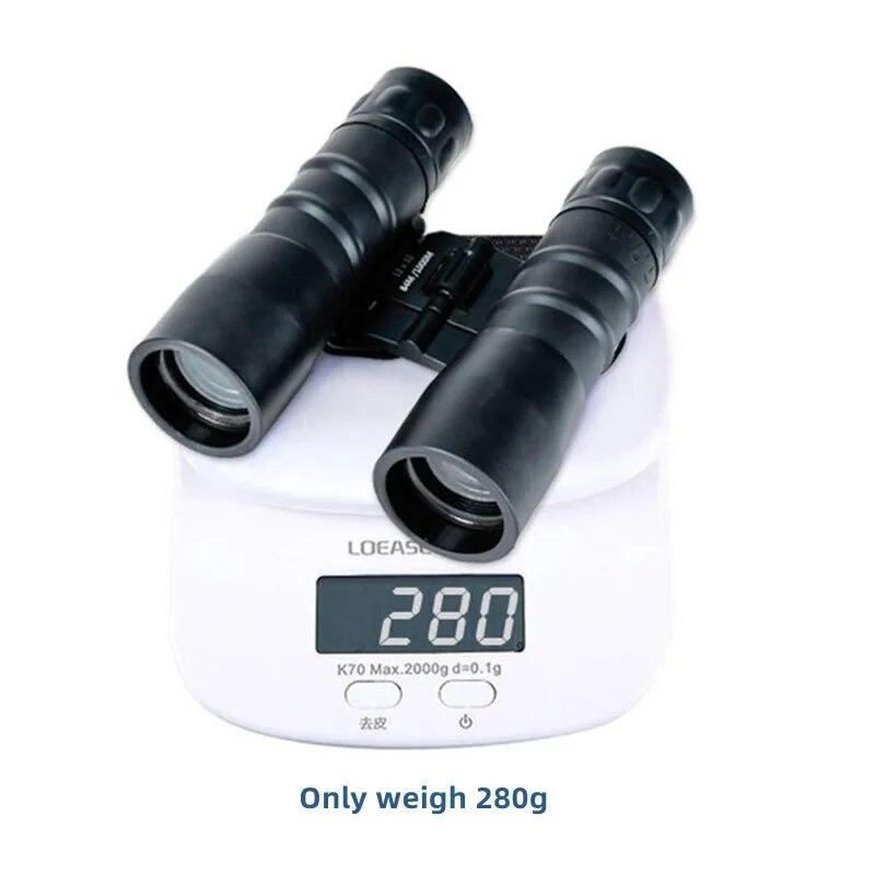 Tragbares 12x32-Teleskop-Fernglas mit wasserdichter Funktion für den täglichen Gebrauch. Hochwertige Campingausrüstung für die Vogelbeobachtung