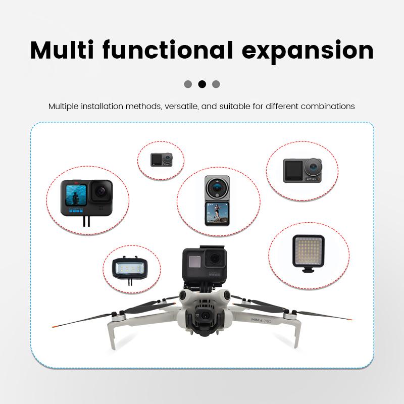 

Top Extension Kit for DJI Mini 4 PRO/Mini 3 PRO/Mini 3 Drone Camera Fill Bracket Mount for DJI Action/Gopro/Insta360 Accessories
