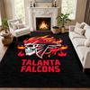 Atlanta Falcons Carpet Door Mat for Living Room or Bedroom Protective Mat Under Chair Office Decoration Christmas Gift Birthday Present