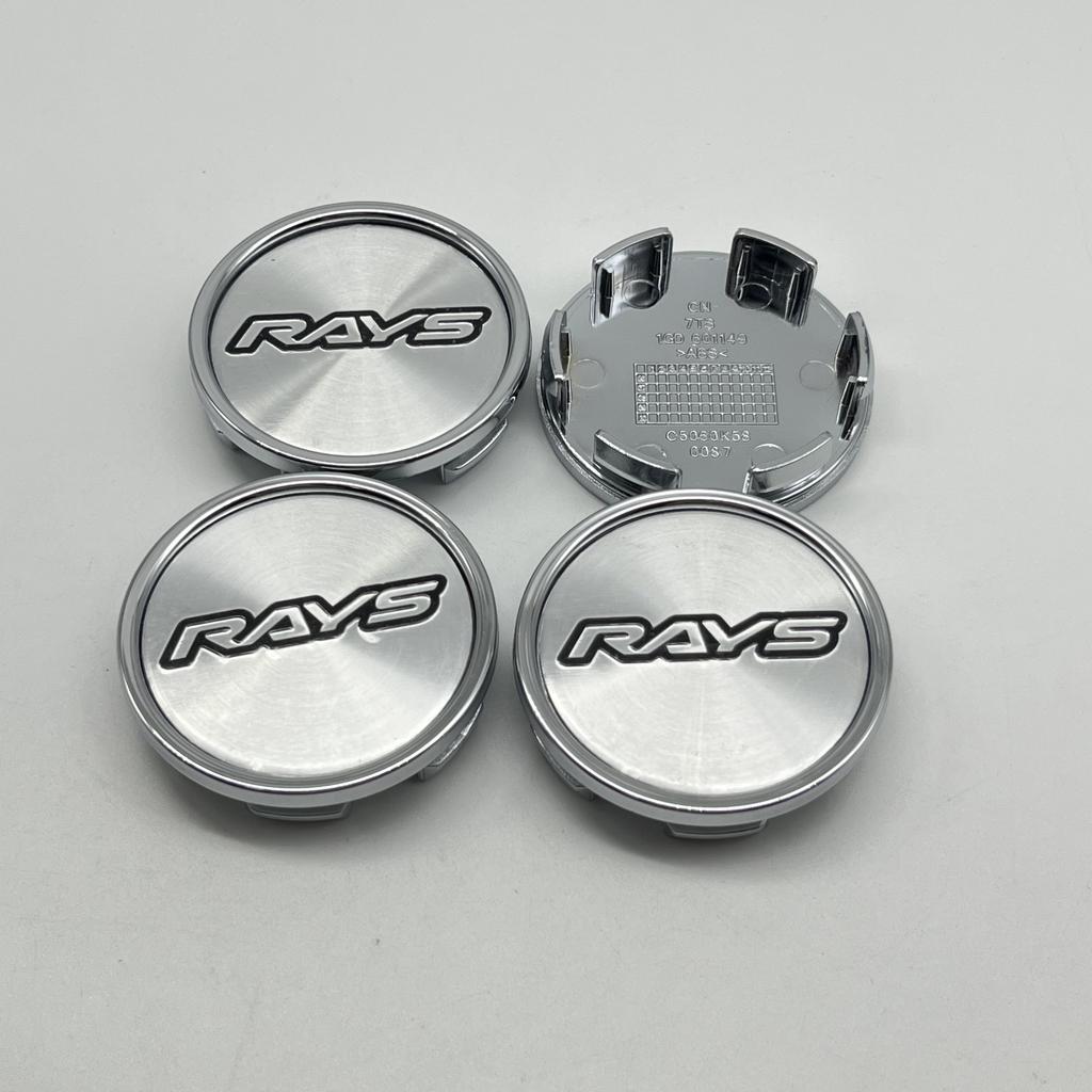 4pcs/Set High-Quality New 58mm K58mm For RAYS Emblem Logo Car Wheel Center Hub Caps Auto Replaces Styling Decoration Accessories