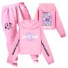Children's Hooded Top And Pants Two-piece Tracksuit Set Long-sleeved Printed Sweatshirt Set