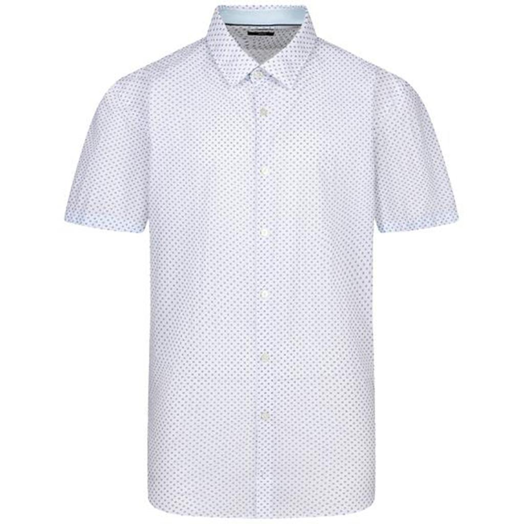 HUGO BOSS Shirts Men's White Lapel Thin Other 50461033-402
