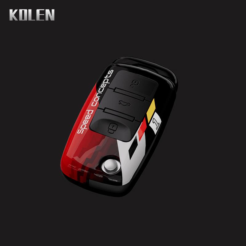 

Abs Car Folding Key Case Cover Shell For Volkswagen Vw Polo Golf Passat Beetle Caddy Tiguan Skoda Octavia Kodiaq Seat Leon Altea