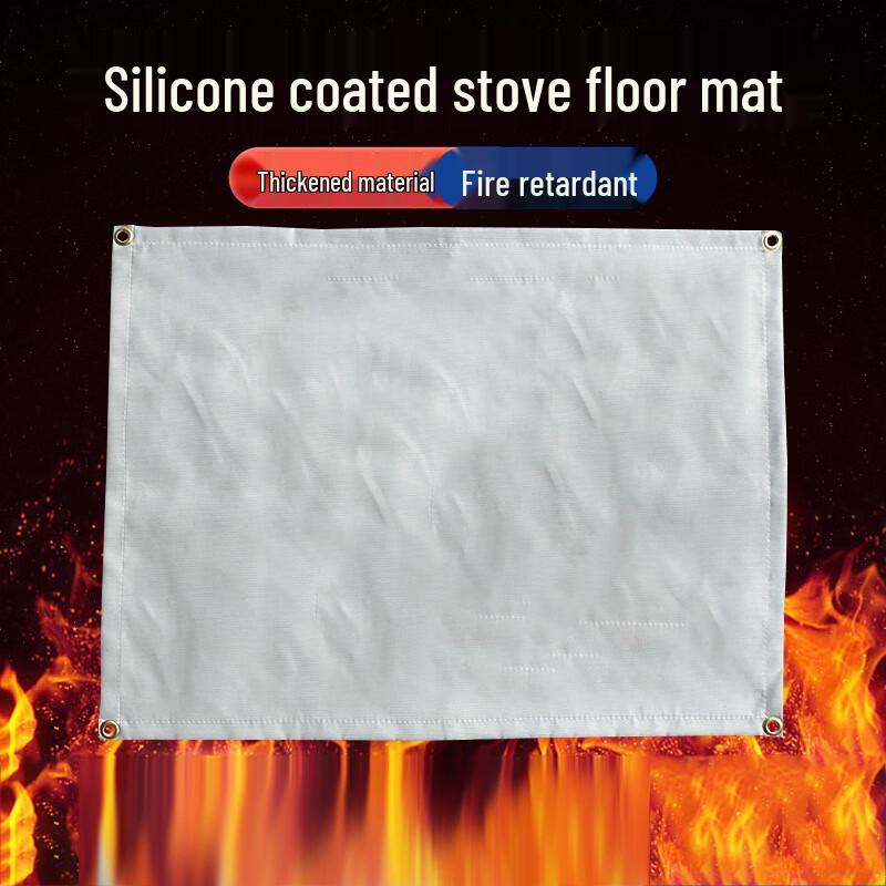 Silicone Coated Fire Pit & BBQ Mat 100cm x 93cm
