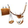 5 Piece Hamster Climbing Tube Swing Set Soft Fabric Cage Accessories Set HX6C