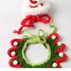 Christmas Knit Hat & Scarf Set for Cats Pet Bandana Holiday Decor Supplies