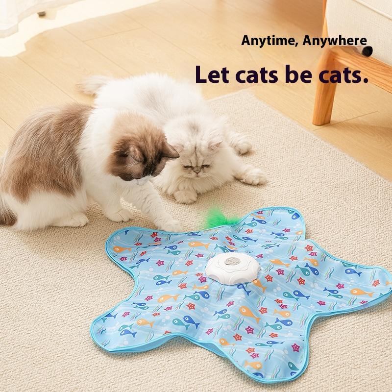 

Игрушки для кошек Умная самодразнящая кошка для снятия скуки и устойчивые к укусам электрические игрушки для котят Автоматический кошачий поворотный стол с дразнилкой color