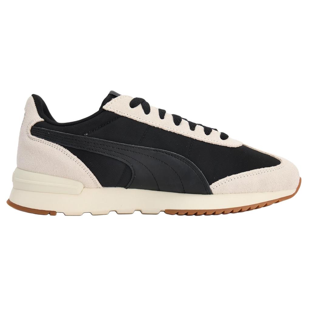 New PUMA R78 Nylon Retro Abrasion Resistant Low Top Casual Shoes Unisex Black White 399250-09