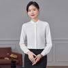 Women's Stand Collar Long Sleeve Professional Blouse
