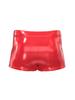 Pánské boxerky z PVC kůže Sexy s knoflíkem otevřený rozkrok Erotické spodní prádlo Pánské klubové oblečení Spodní prádlo PU Wetlook Horké šortky