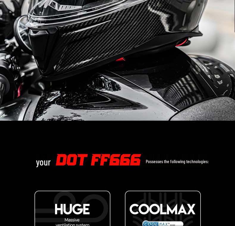 Carbon Fiber Ultra-light Full Face Motorcycle Helmet - Anti-fog, Racing, Unisex