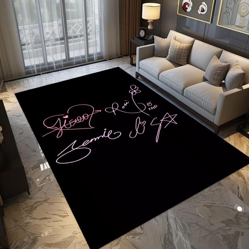 Blackpink Heartbeat Glow Teppichdruck Heimdekoration Schlafsaal Dekoration Zimmer Weihnachtsgeschenke