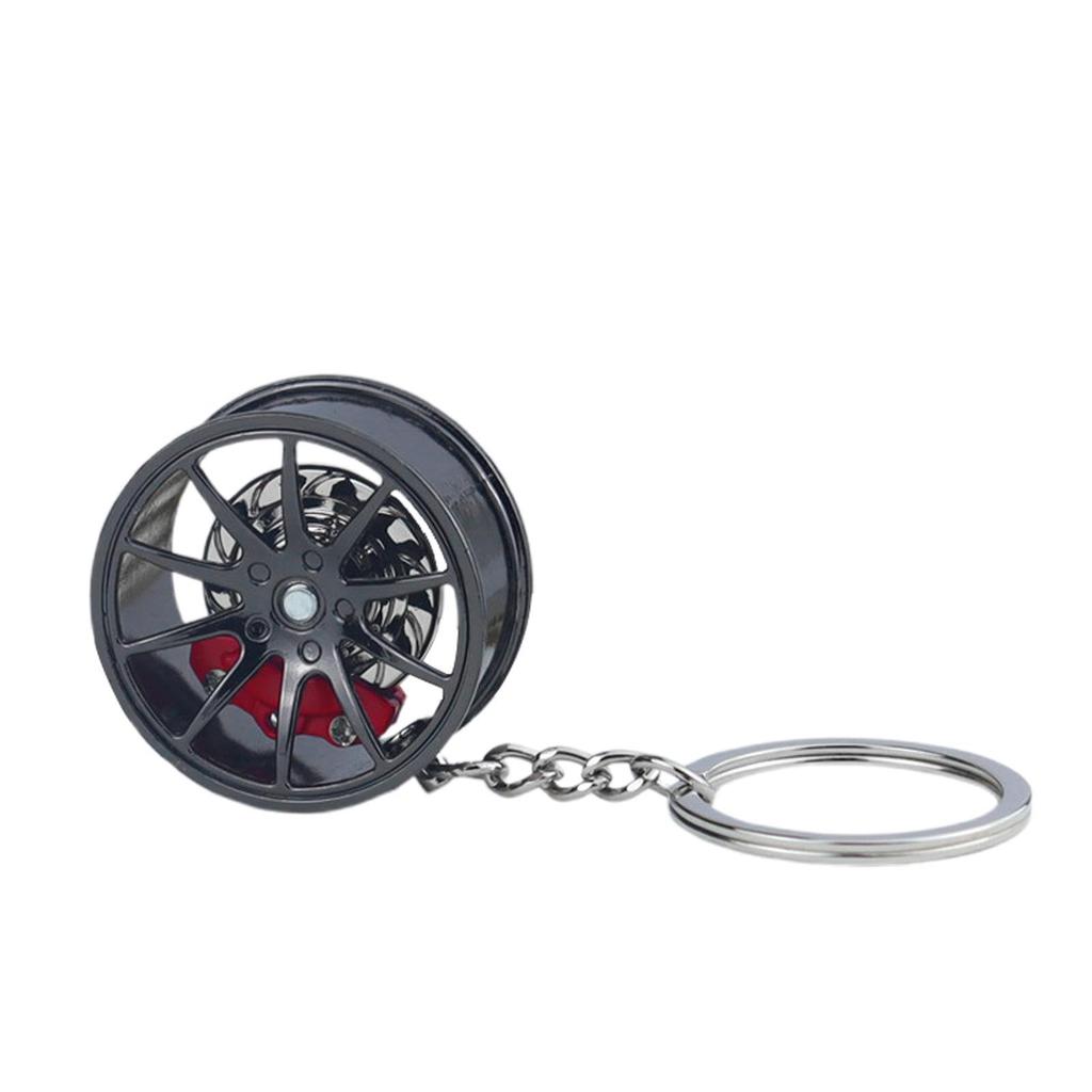 Wheel Hub Metal Keychain, Wheel Hub Keychain | Metal Wheel Rim Keychain - Creative