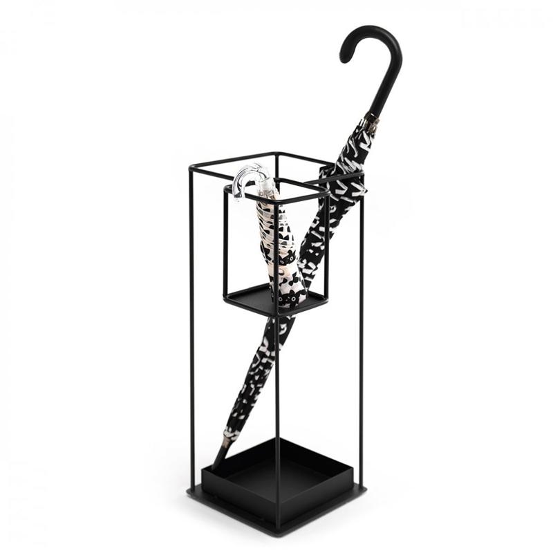 Iron Floor-Standing Umbrella Holder Creative Home Umbrella Rack Modern Lobby Storage Bin Space-Saving Umbrella Organizer чёрный 10890₽