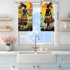 Artistic Panels African Primitive Tribal Decoration Semi Curtain Half Suitable Home Decorative Curtains Light Blocking Made Of Polyester