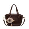 New 2025 Portable Wing Bag Matte Retro Bucket Bag Niche Design Commuter Shoulder Messenger Bag Women