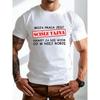 European Sizes Men'S Casual Short-Sleeve Shirt for Summer, Featuring Polish Style with Polish Text, Machine Washable with a Round Neck