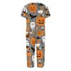 Dvoudílné soupravy pro ženy Krátký rukáv Top a Kalhoty s kapsami Cvičení Měkké Halloweenský potisk Soupravy