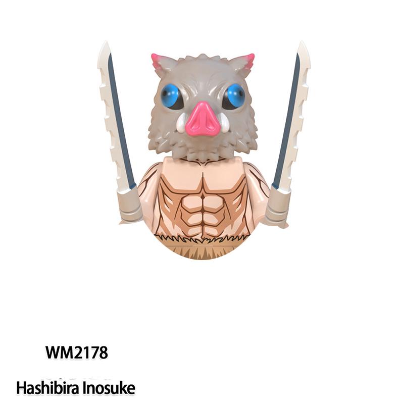 

Истребитель демонов Блоки Камадо Тандзиро Кирпичики Хашибира Иноске Для Игрушек Подарки Фигурки Экшн Строительные Блоки Для Детей