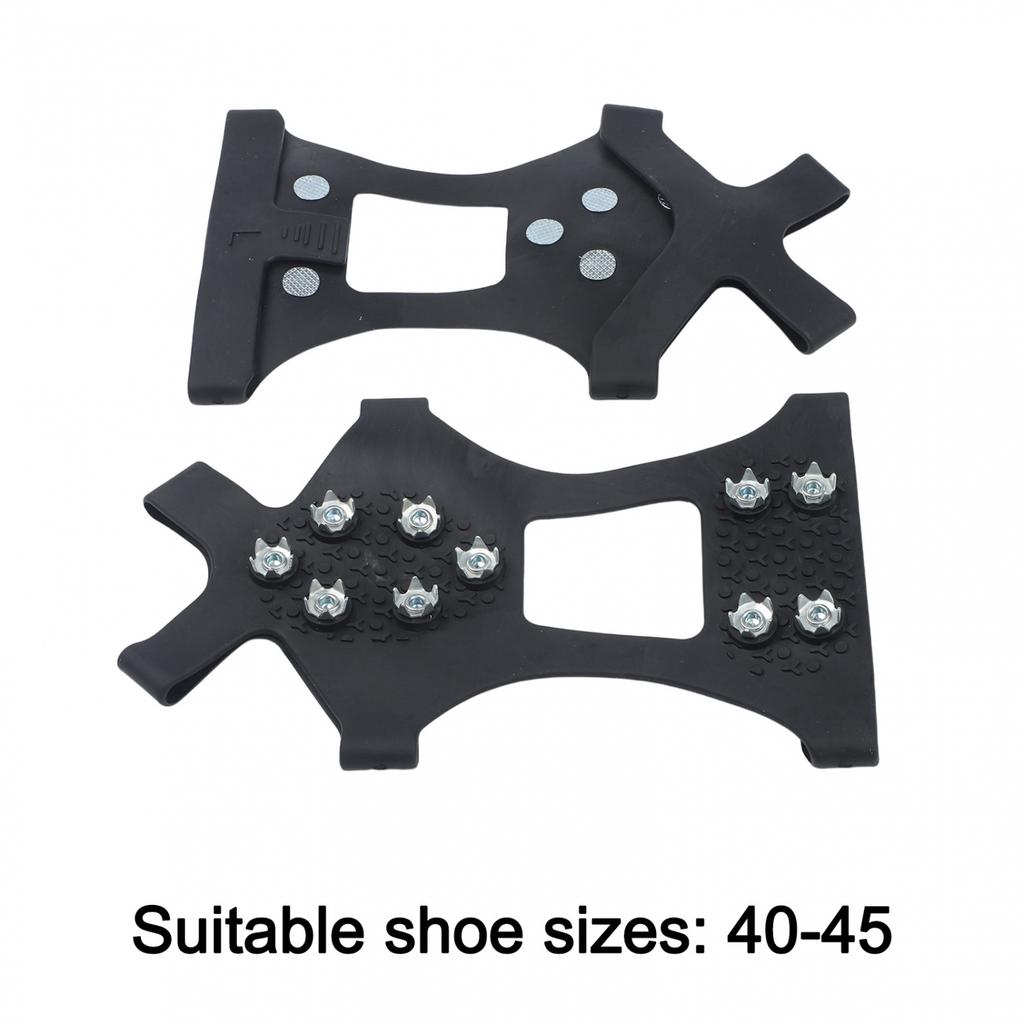 Ice Cleats Shoe Spikes Rubber And Steel Construction Outdoor Traction