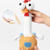 Plush Chicken Dog Toy with Squeaker, for Small and Medium Dogs, Multicolor Tug and Fetch Chew Rooster Toy