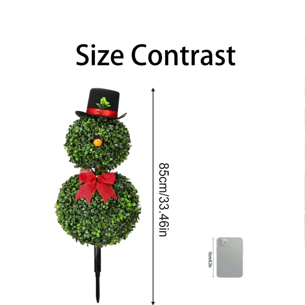 Snowman Christmas Tree Ground Plug, Suitable For Bedroom Courtyard Garden Decoration