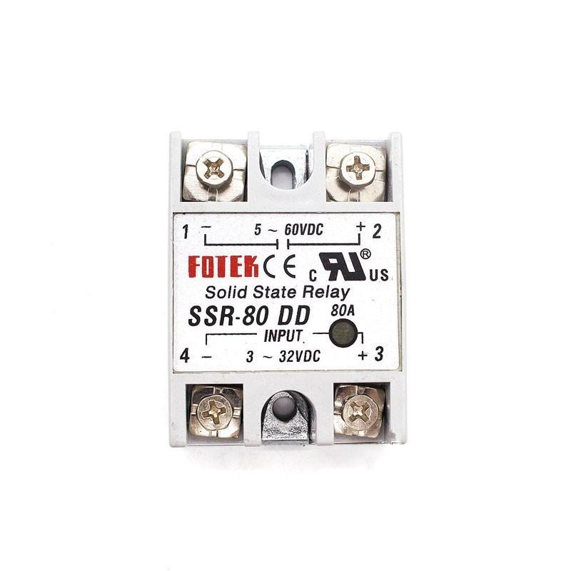 Solid State Relay 12v 24v SSR-60DD SSR-80DD SSR-100DD 60A 80A 100A 3-32V DC TO 5-60V DC SSR 60DD 80DD 100DD Rele Power Supply Relays 5