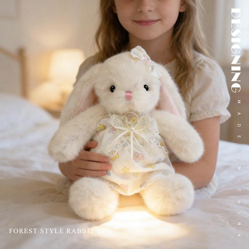 Plush rabbit soft toy, a soft and fluffy cuddly companion, ideal as a birthday present for girls – 20 inches