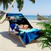 Dragon Ball Aufdruck Strandtuch, Großes Weiches Schnelltrocknendes Handtuch für Strand Camping Schwimmen