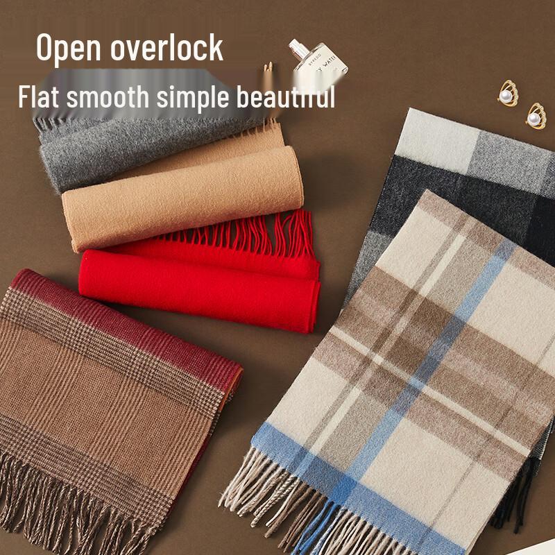 Hengyuanxiang Unisex 100% Reine Wolle Winterschal