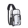 Large Capacity Transparent Crossbody Bag Lightweight Multifunctional Clear Chest Bag Waterproof Fanny Pack PVC Shoulder Bag