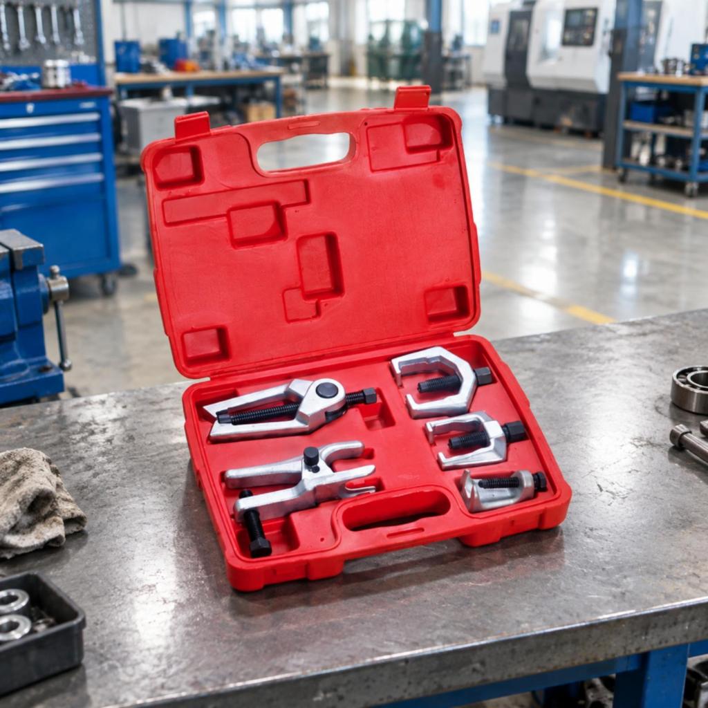 5 Pieces Bearing Puller with Carrying Case Rust-Resistant for Garages, Mechanics