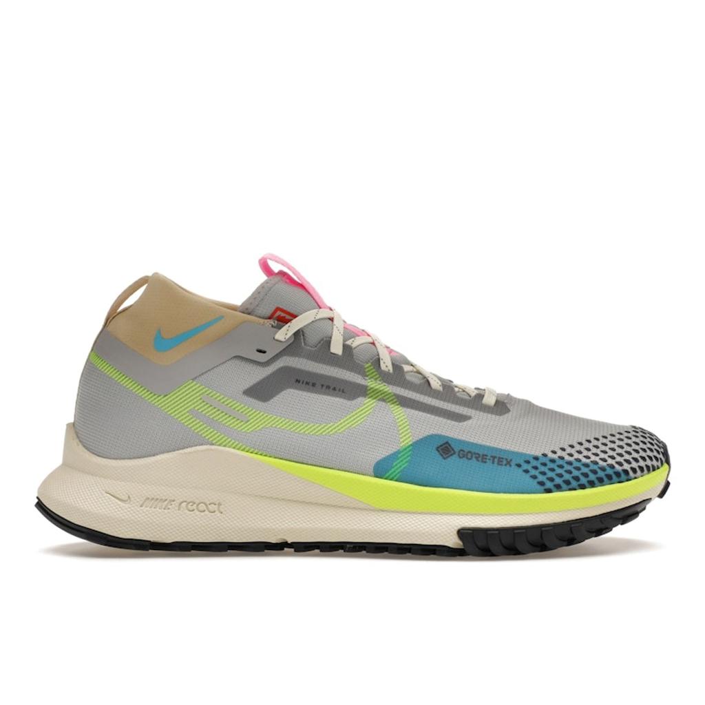 Nike React Pegasus Trail 4 GORE-TEX Wolf Grey Volt Men Sneakers Stadium-Green DJ7926-002