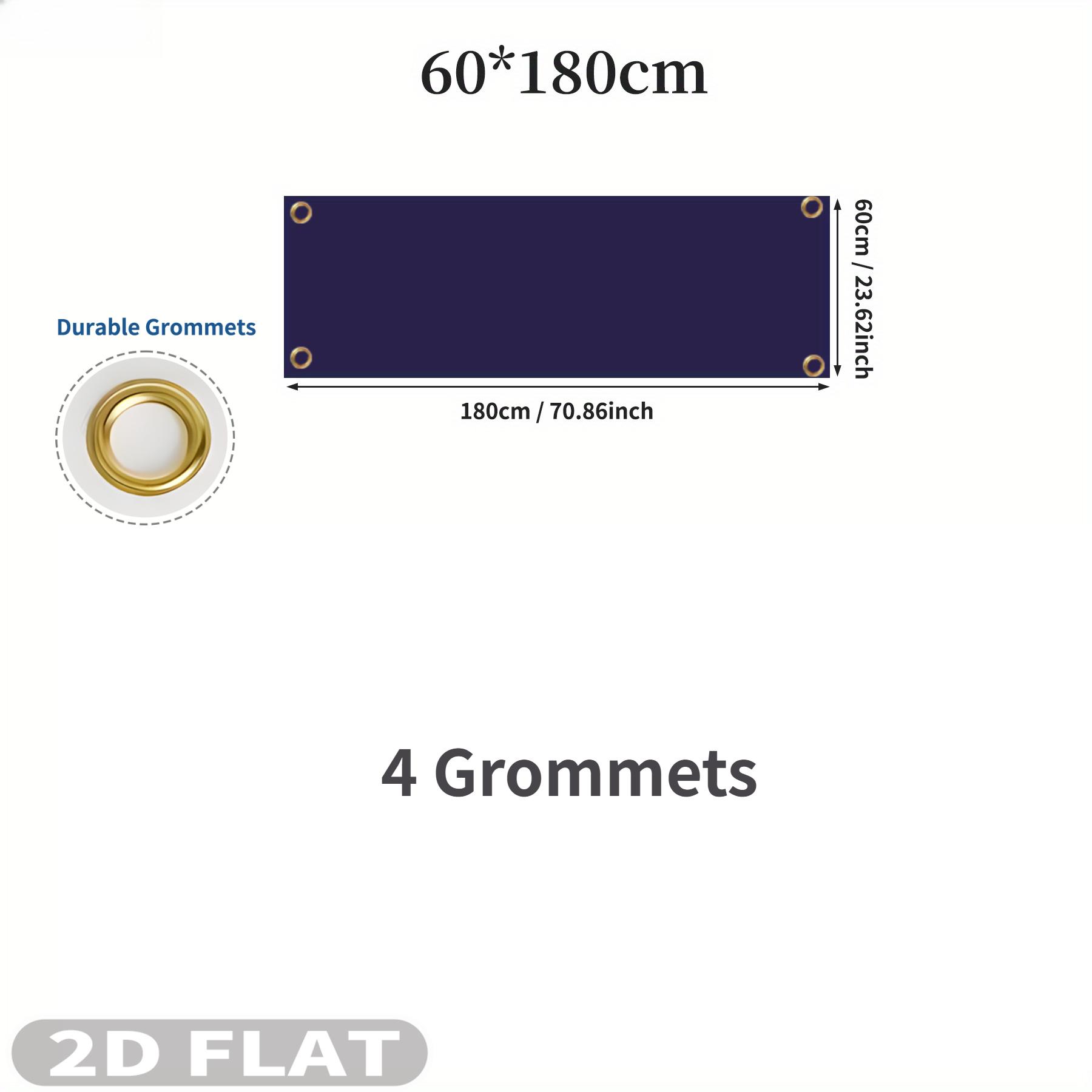 2D Плоский 1 шт. Индивидуальный Длинный баннер - Односторонний Баннер, Персонализированный с Любым Дизайном/Текстом/Логотипом, Прочный Полиэстеровый Баннер 60x180cm