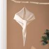 Women's 100% Pure Cashmere Hollow-Out Triangle Knit Scarf - Versatile, Warm, and Stylish Solid Color Design