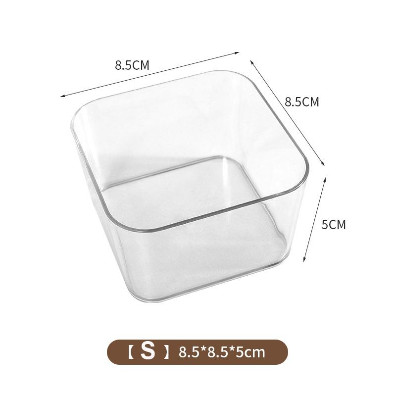 

Transparent Box Storage Organizer Plastic Container Box Clear Desk Drawer Organizer Table Jewelry Box Makeup Organizer Boxes