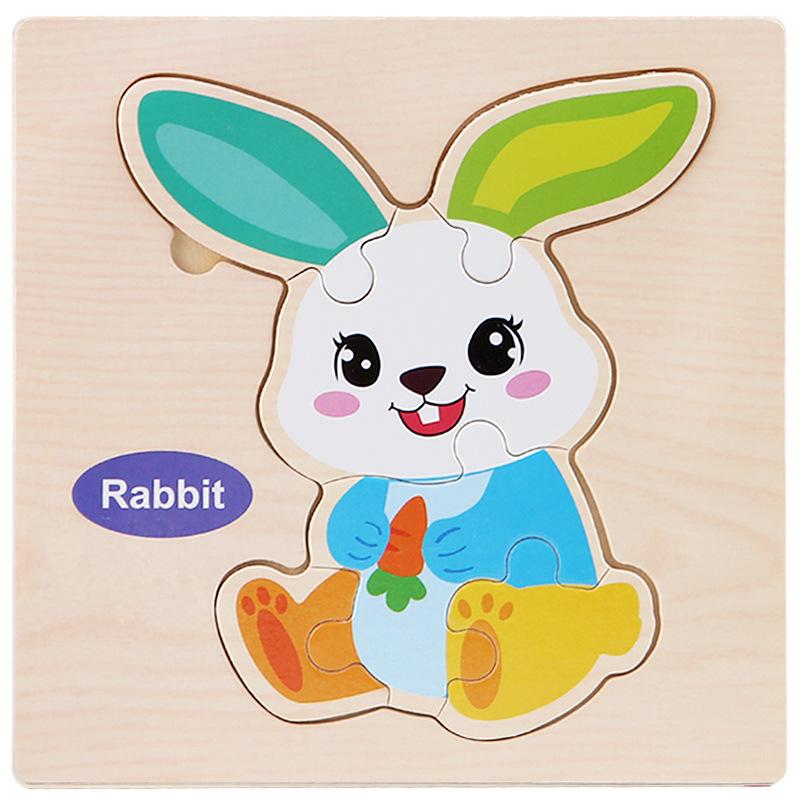 Children's 3D Wooden Animal Transportation Puzzle - Early Education & Fun Toy