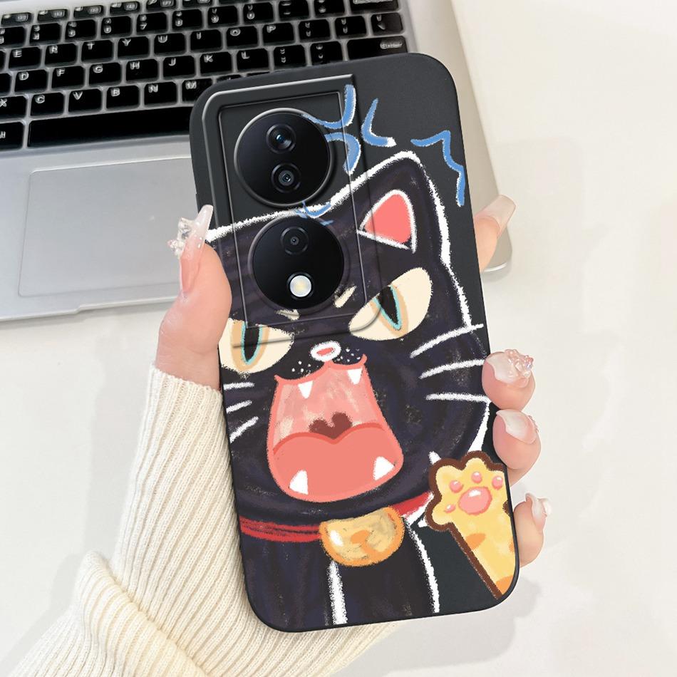 For Honor X7b Cute Panda Rabbit Cartoon Case HonorX7b X 7B 4G CLK-LX1 LX2 LX3 Camera Protective Soft Silicone Phone Cases
