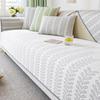Summer Chenille Sofa Cover Willow Branch Stripe Non-slip Sofa Cushion Cool Feeling Summer Restaurant Sofa Mat Cover Cloth Towel