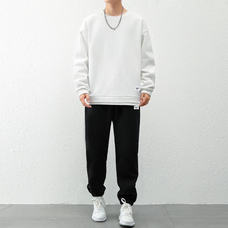 Мужской осенний повседневный японский модный свободный комплект из двух предметов L