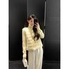 Womens Short Puffer Jacket Knit Stand Collar Winter Cotton Coat Petite 2026