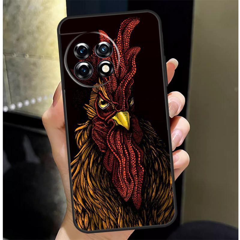 Hahn Hahn Hühnchen Hülle Für OnePlus Nord 4 CE 3 2 Lite N30 N20 N10 OnePlus 13 12 11 10 Pro 10T 8T 12R 13R Hülle