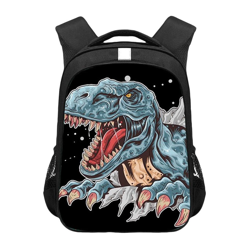 Anime Peripheral Printed Backpack, Personalized Backpack Storage Bag,1pc,Tyrannosaurus Children's Kindergarten Backpack,10*14in