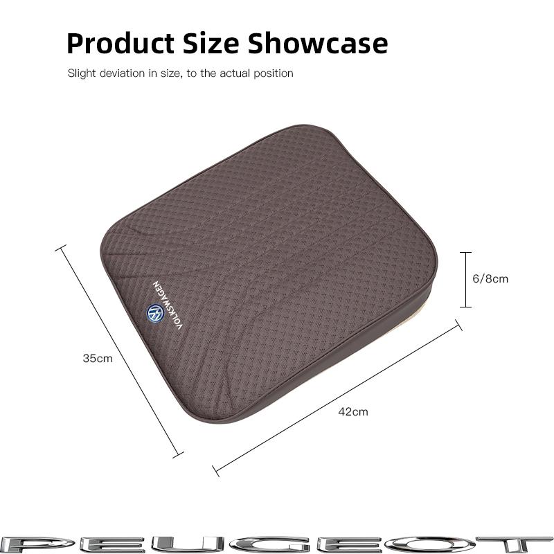 Car Interior Seat Cushion Breathable Ice Silk Pad Cover For VW GTI Polo Golf MK6MK78 Passat Atlas Jetta Tiguan Arteon CC Hub Cap