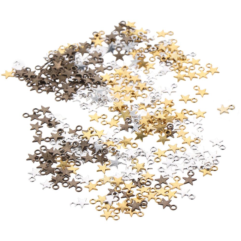 

Подвески со звездами из сплава, кулон со звездой, подвески для ювелирных изделий своими руками, аксессуары для ювелирных изделий с маленькой звездой