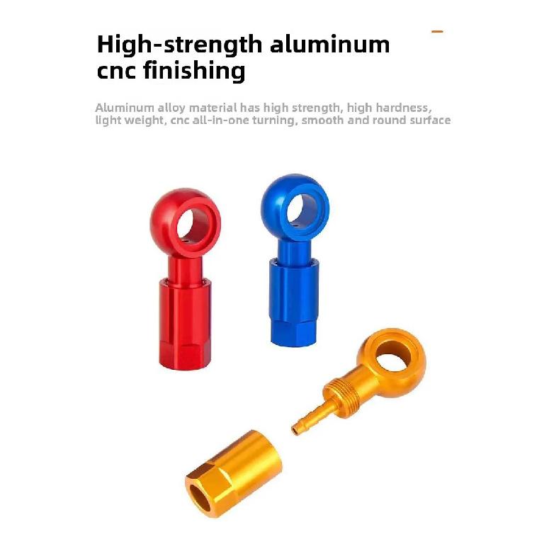 ENLEE Bicycle Five-wire Oil Needle, Hydraulic Brake Oil Disc Connector Modification Accessories for SLX/XT/XTR