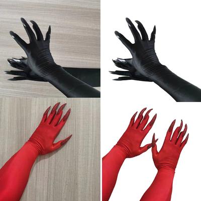 Gruselige Halloween Wolfskralle Handschuhe Handgemacht Fingernägel Hexenhände Mardi Gras Lange Nägel Geburtstag Cosplay Kostüm