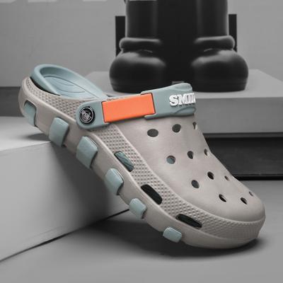 Stepping On Shit Hole Shoes Men's Summer New Beach Couple Slippers Casual Non-slip Outer Wear Thick-soled Bag Head Sandals